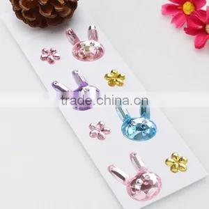 High Quality Wholesale Custom Children DIY Toy Self Adhesive Acrylic Craft Scrapbooking Gems Stone Sticker thumbnail-2