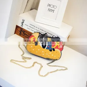 2017 New Cute Cartoon PU Leather Women Ice Small Chain Clutch Crossbody Bags Girl Shoulder Messenger Bag thumbnail-5