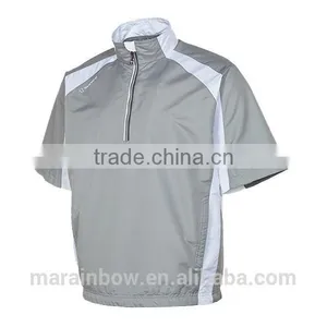 Customized High Quality Wind Breaker Golf Mens Water Repellent Golf Half Sleeve Windshirt thumbnail-1