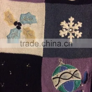 2016 Ugly Christmas Sweater Women Cardigan Sweater thumbnail-3