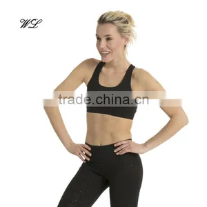Wholesale Women Sexy Custom Blank Plain Fashionable Sports Training Bra Top thumbnail-1