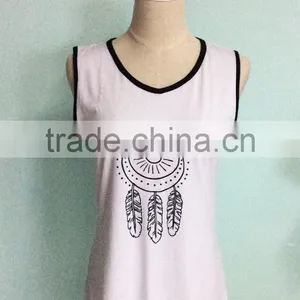 2017 Women Sleeveless Dress Slim Fit OEM Service 100% Cotton Bulk Clothing thumbnail-4