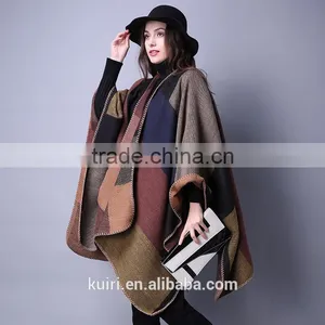 2017 New Style High Quality Classic Big Plaid Cashmere Scarf Women Grid Silk Scarf Lady Soft Shawl thumbnail-6