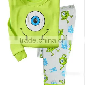 S15525A 2017 Newest Design Round Neck Blank Cotton Kids Sleepwear thumbnail-1