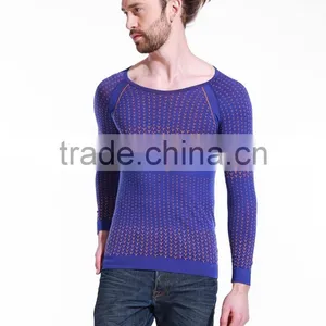 Seamless Men Long Sleeve Compression t Shirt Yiwu Manufacture thumbnail-1
