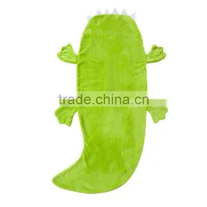ShiJ Tail Crocodile Blanket Children Sleeping Bag Green thumbnail-2