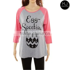 Wholesale Blouse Easter Raglan Tank Top Woman Clothing thumbnail-2
