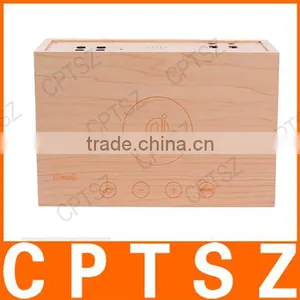 Hot Selling Wooden Bluetooth Speaker With Digital Led Desk Clocks With Alarm thumbnail-3