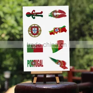 Custom Temporary Country Flag Face Tattoos thumbnail-1