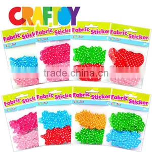 OEM Craft Project for Kids Colorful Fabric Sticker Pre Cut thumbnail-3