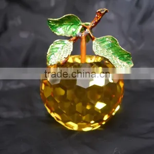 Wedding Favors Golden Colour Crystal Apple thumbnail-1