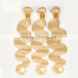 2016 Factory Price Honey Blonde Brazilian Hair Weave, Body Wave Blonde Hair Weave thumbnail-2
