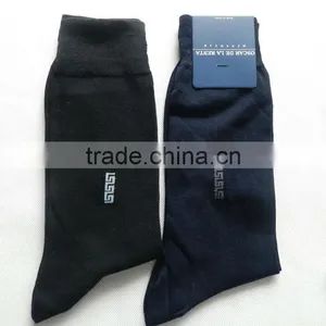 Men High Quality Mercerized Cotton Business Socks thumbnail-1