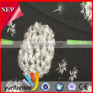 2016 the Latest 100% Rayon Flower Printed Fabric for Woman Dress thumbnail-3