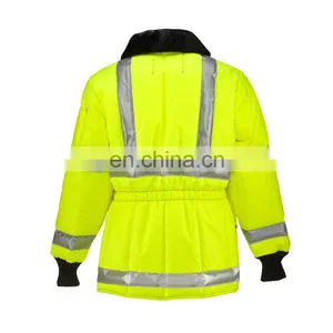 Low Temperature Resistant Cold Proof Cold Room Freezer Fleece Jacket With Reflector thumbnail-1