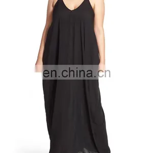C6 V-Back Maxi Beach Dress Plus Size thumbnail-1