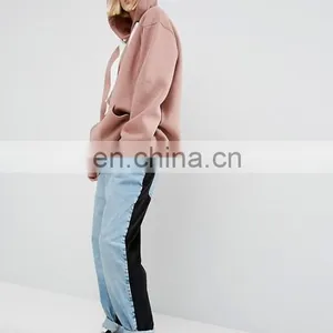 Custom Wholesale Blank Pullover Nude Oversized Hoodie For Women thumbnail-3