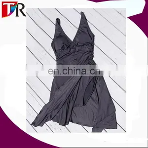 Fashion Bikini Cover Up 92% Polyester 8% Spandex Black One Piece Sexy Ladies Swimsuit For Women 2017 thumbnail-1