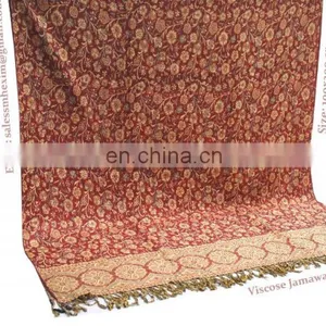 Viscose Pashmina Jamawar Shawls thumbnail-1