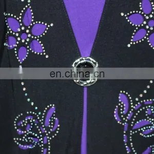 Wholesale Dubai Butterfly Cotton Abaya thumbnail-2