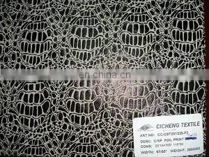 Onway Textile 2015 Cotton Spandex Foil Print Twill for Women Garment Fabrics thumbnail-1