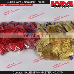 Gold and Red Bullion Wire Embroidery Thread thumbnail-1