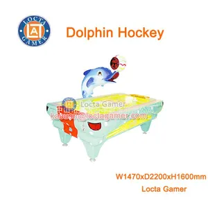 Zhongshan Locta Redemption Equipment, Funny Play, Dolphin Hockey 2P Game Machine, Coin Operated, Throwing Ball thumbnail-1
