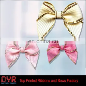 Wholesale Gold Purl Ribbon Bows for Garments With Good Price thumbnail-1
