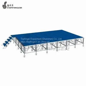 Collapsible Theme Concert Folding Stage Used Intelli Stage Lite Deck Platforms 4ftx4ft thumbnail-2