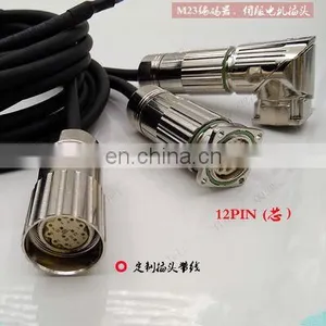Wholesale Straight M23 Encoder Connector 6 8 12 17 19 Pin Cores Power Plug thumbnail-3
