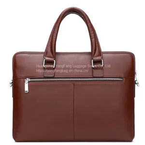 New Men's Leather Handbag Cross-sectional Business Bag thumbnail-2