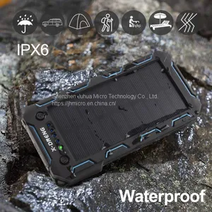 Portable Solar Panel Charger 12000mah Waterproof Solar Power Bank for Hiking thumbnail-5