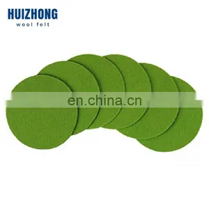 Round Square Felt Drink Coaster Cup Mat Premium Felt Cup Glass Coasters Set With Holder thumbnail-2