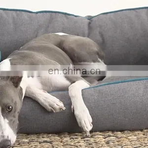 Luxury Dog Bed Soft Fabric Pet Sofa Living Room Couch Pet Bed With Removable Cover thumbnail-4