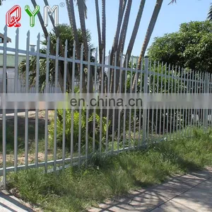 QYM Galvanized Powder Coated Europe Type W Steel Palisade Fence thumbnail-2
