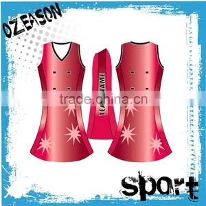 China Wholesale Custom Sublimation Sport Netball Uniform thumbnail-1