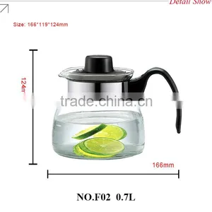 Best Drink Ware Borosiliacte Glass Kettle Hot Sale Clear Glass Pot Pyrex Glass Water Pot thumbnail-3