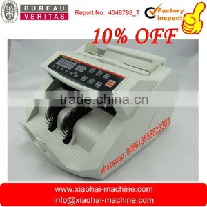 USD / EURO Popular Currency Money Bill Counting Machine With Fake Note Detector thumbnail-1