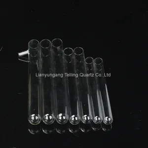 High Purity Quartz Glass Test Tubes for Laboratory Round Bottom Quartz Glass Test Tube thumbnail-2