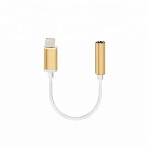 MFi Chip Jack Lightening Audio Charger Adapter for Apple Lightening 8pin to 3.5mm Headphone Jack Adapter thumbnail-1