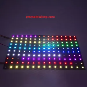 Individual Addressable RGB SMD5050 WS2812B Flexible PCB Digital 8x8 8x16 16x16 256 Pixels Flexible LED Matrix Display Panel thumbnail-3