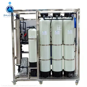 PLC Touch Screen Double Stage Reverse Osmosis Water Treatment Machinery thumbnail-4