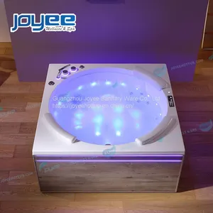 JOYEE Cheap On Sale Acrylic Spa 3 Person Circle Indoor Whirlpool Bathtub Massage Bathtub thumbnail-5