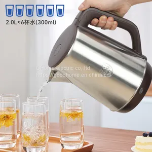 Double Layer Anti Scald 2.0L Large Capacity Electric Kettle for Household Use 304 Stainless Steel Automatic Power off Kettle（Wechat:13510231336） thumbnail-4