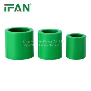 IFAN Hot Sale Customized Equal Socket Green Colour Plastic PPR Pipe Fitting thumbnail-1