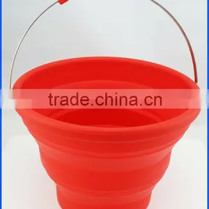 Hot Selling Silicone Portable Folding Water Bucket thumbnail-1