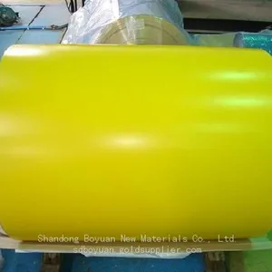 Yellow Color Coated Steel Coil Environmental Protection Coating UV Resistant Roofing Material thumbnail-2