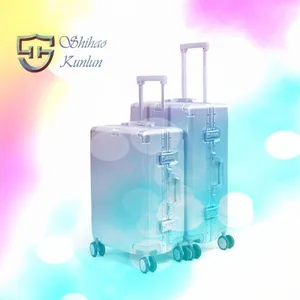 Custom BSCI Unisex Waterproof ABS+PC Suitcases Set Scooter Travel Luggage Suitcases With Tsa Lock Spinner Wheels thumbnail-1