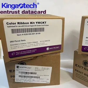 Entrust Sigma Ds3 id Card Printer Original Color Ribbon 525100-004-s100, 500 Prints thumbnail-2