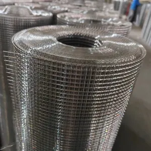 Welded Wire Mesh Rolls for Protecting Mesh - Plain Weave PVC Coated Steel thumbnail-1